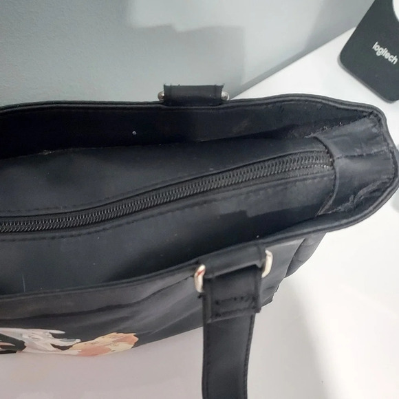 Disney Lady and The Tramp Black Nylon Shoulder Bag/Purse - Picture 12 of 15